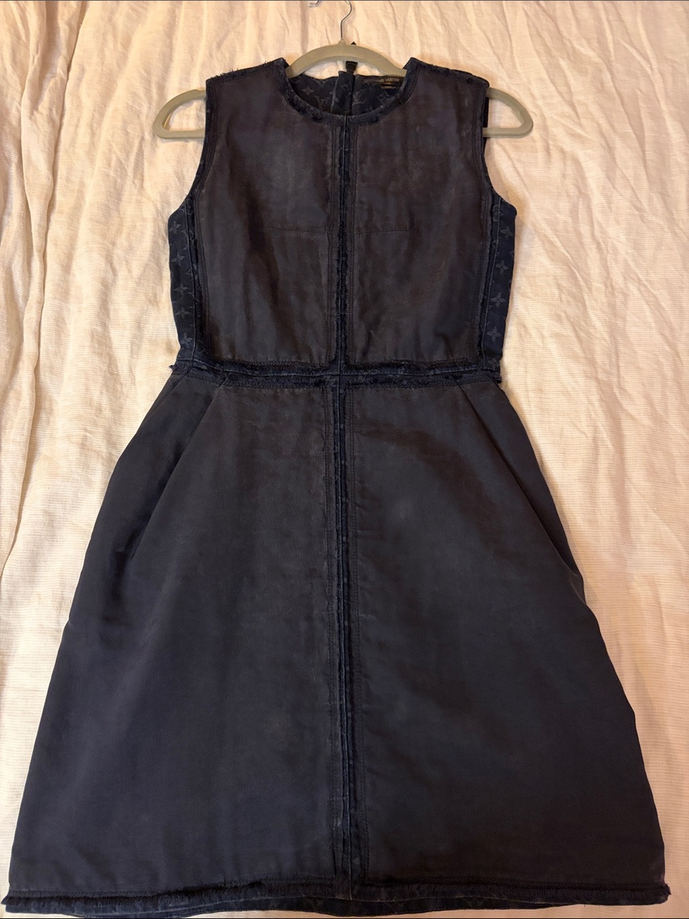 Louis Vuitton Sleeveless Black A-Line Dress